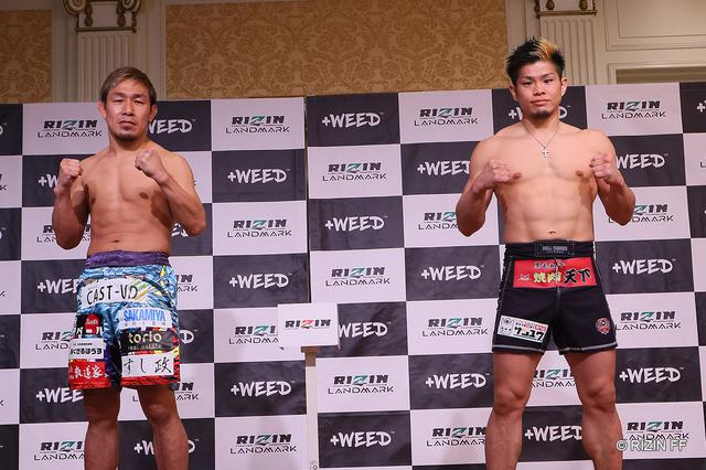 鈴木千裕vs.平本蓮を含む、全選手が計量クリア！+WEED presents RIZIN