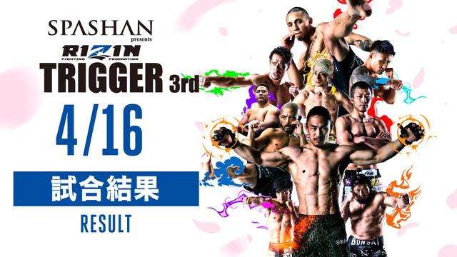 サイン入りポスターをプレゼント！SPASHAN presents RIZIN TRIGGER 3rd