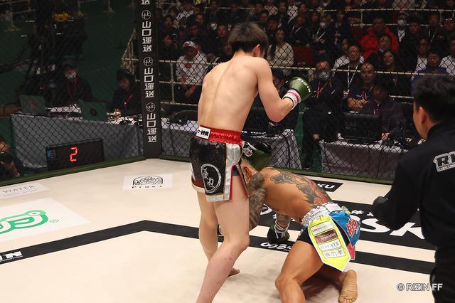 試合結果】RIZIN LANDMARK 9 in KOBE 第2試合／憂也 vs. 蛇鬼将矢