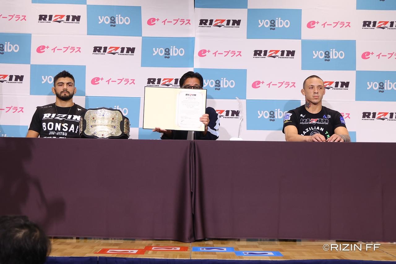 画像 : 6番目の画像 - ライトキ級タイトルマッチ調印式 - RIZIN FIGHTING FEDERATION オフィシャルサイト