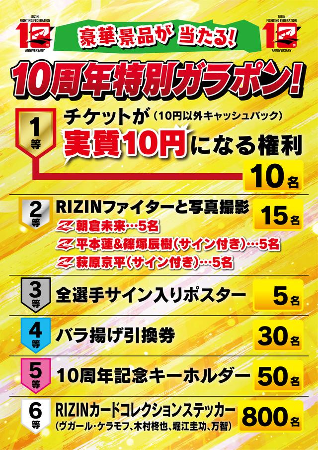 6/14(土)RIZIN LANDMARK 11 in SAPPOROに『10周年記念ブース』が登場