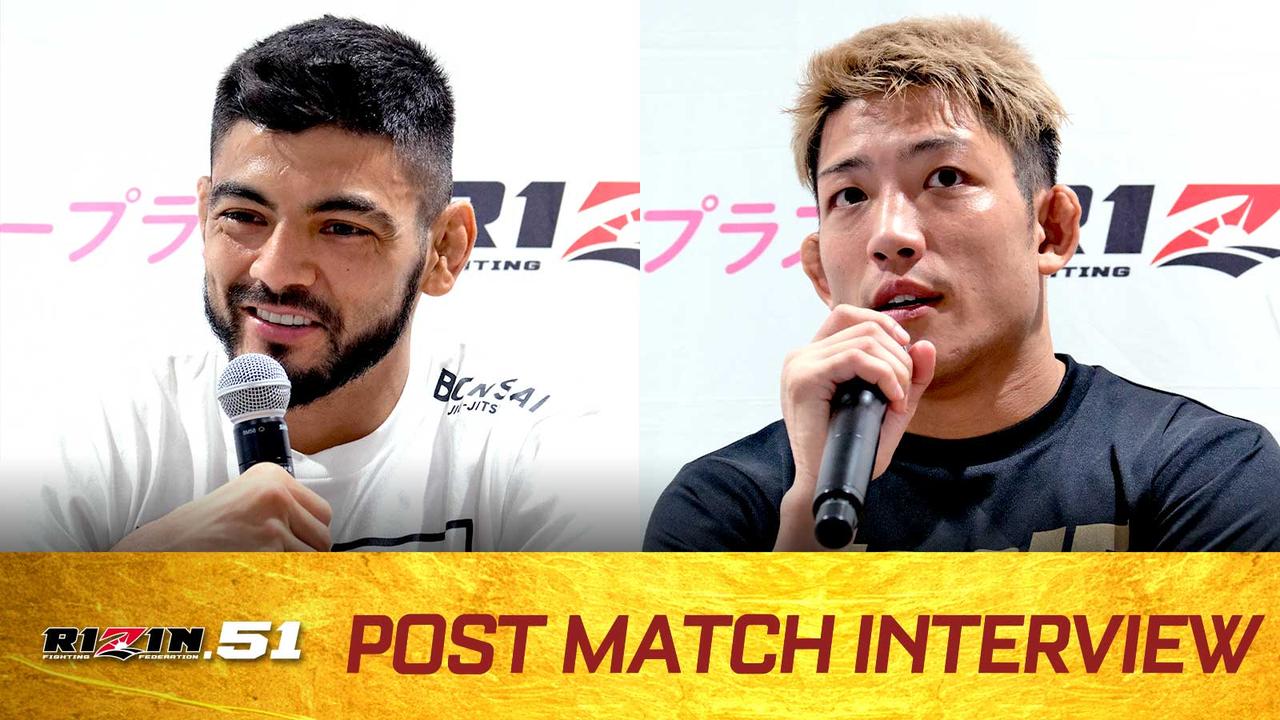 画像: サトシ、堀江 RIZIN.51 試合後インタビュー vol.1 - RIZIN FIGHTING FEDERATION オフィシャルサイト