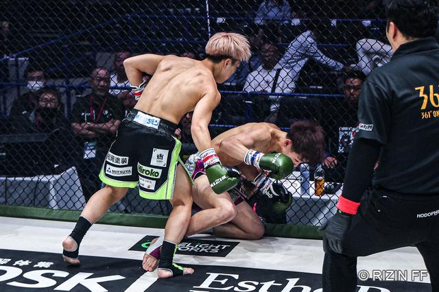 試合結果】RIZIN LANDMARK 12 in KOBE 第1試合／KING陸斗 vs. 水野夢斗