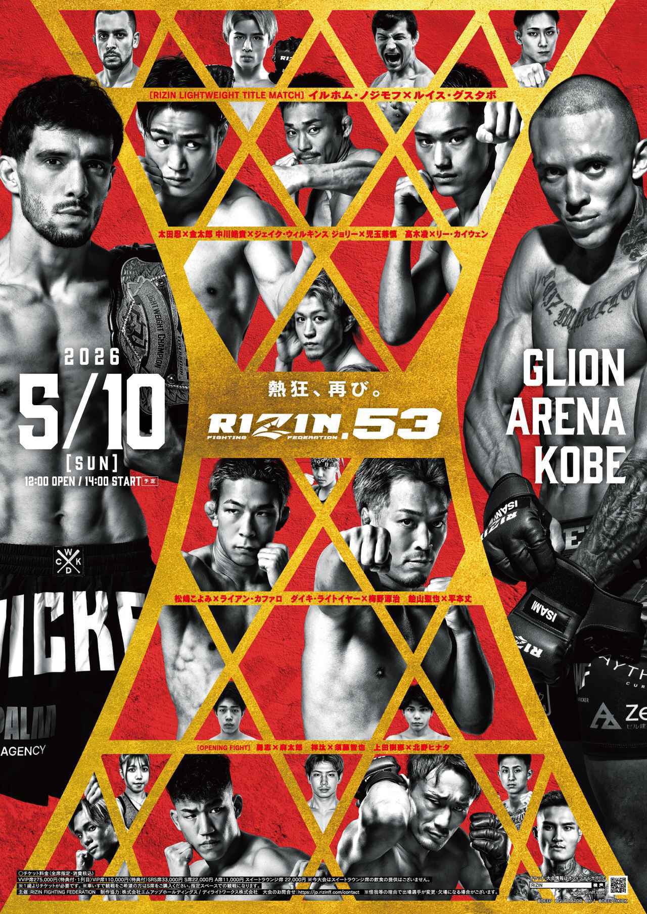 画像: RIZIN.53 大会概要