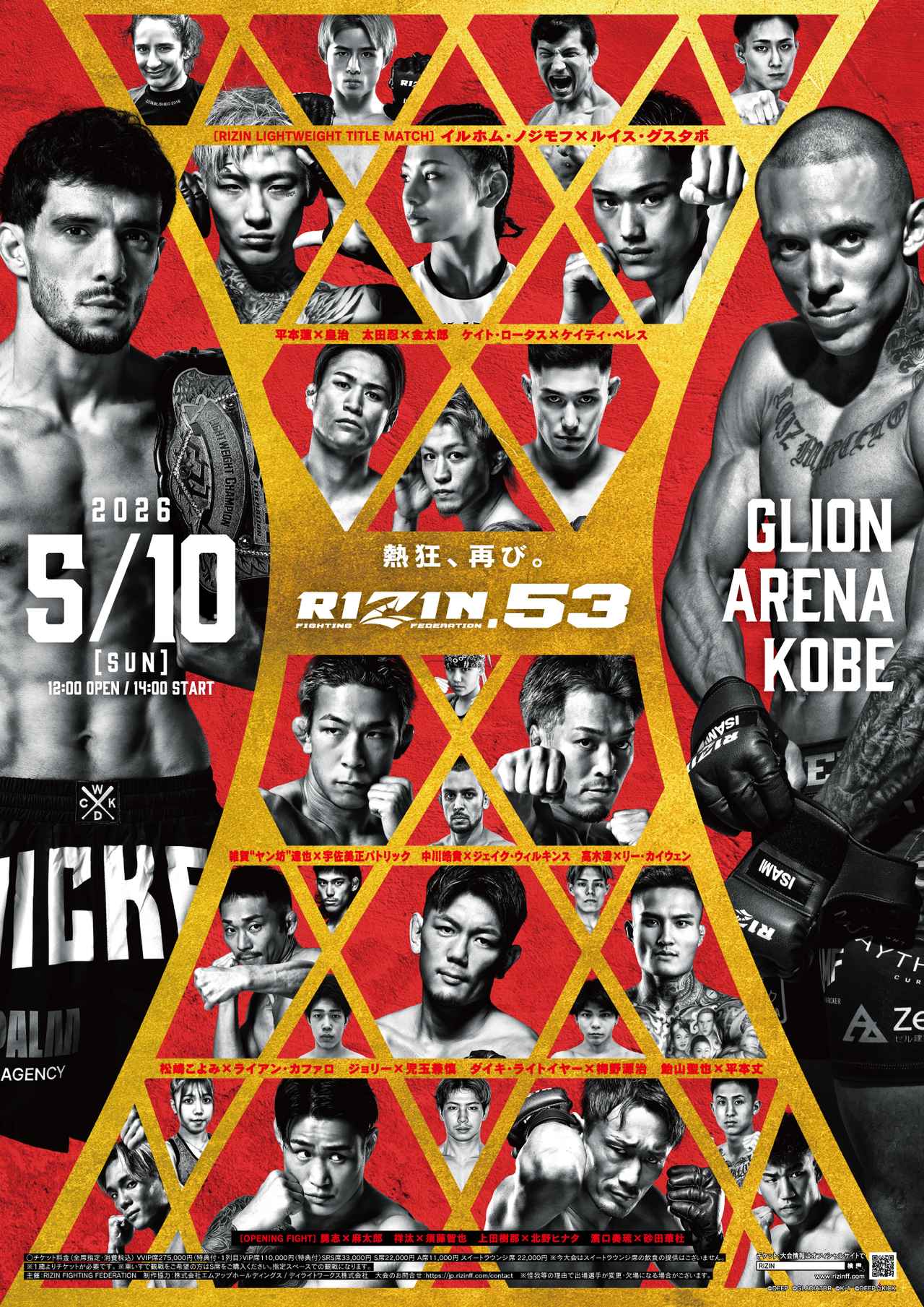 画像: RIZIN.53 大会概要