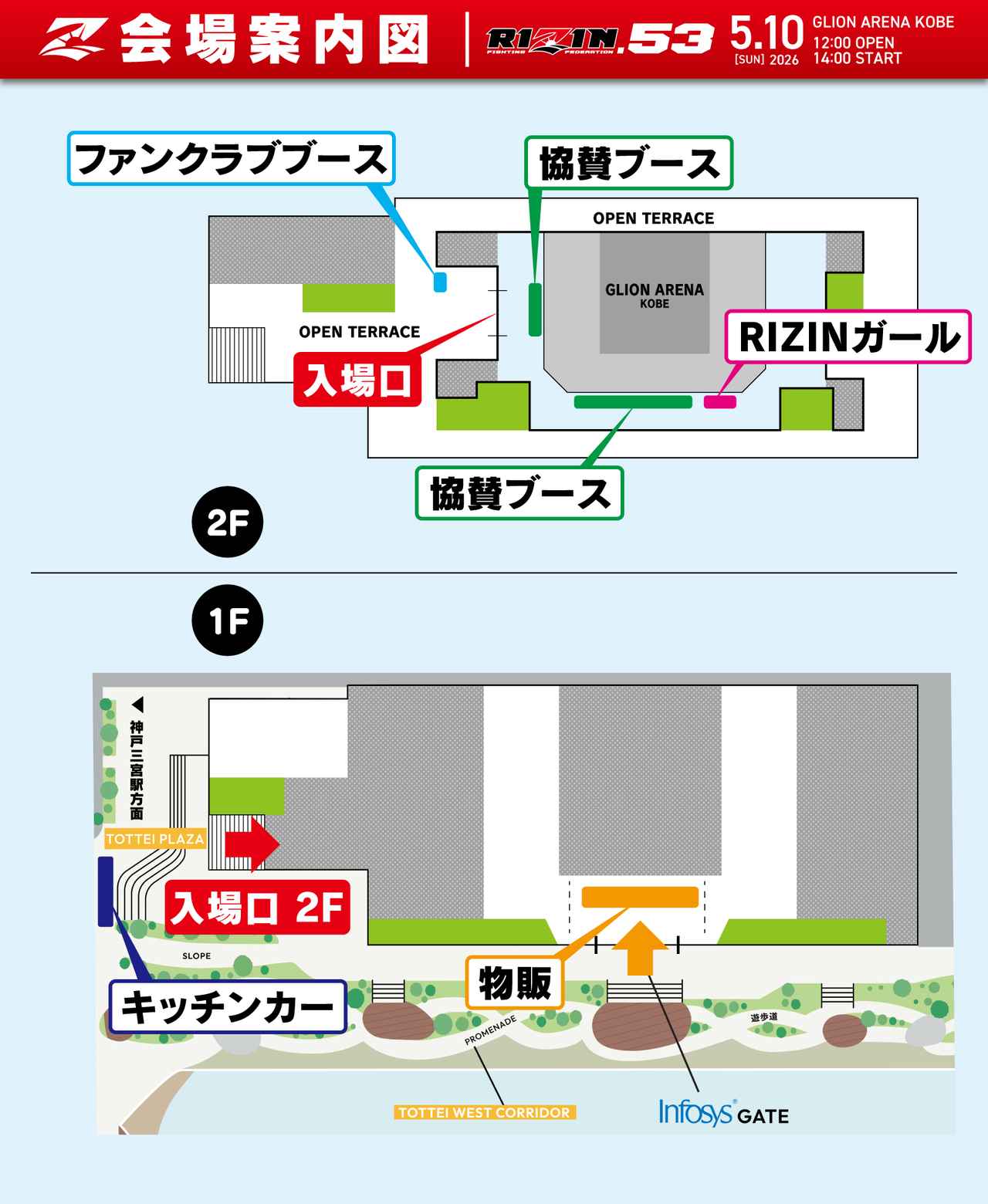 画像: 物販ブース場所