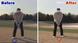 画像: POINT1 ボールの位置は真ん中より少し左に