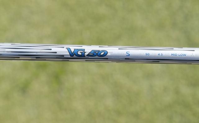 画像: タイトリスト「VG 50」シャフト。先中調子でしなりをしっかりと感じさせてくれる