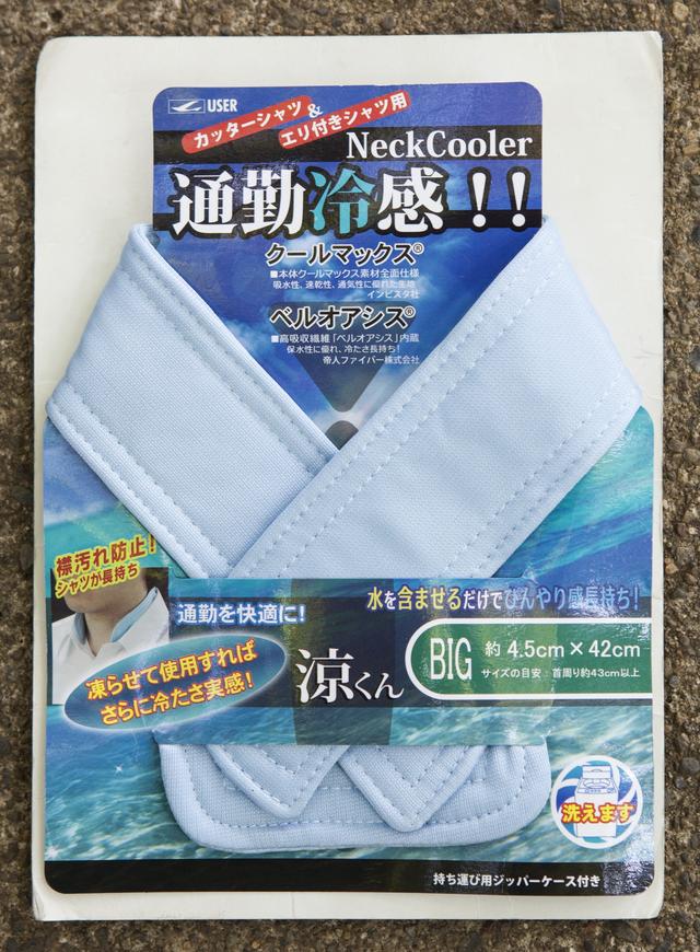 画像: 襟付きの服の内側につけられるタイプ