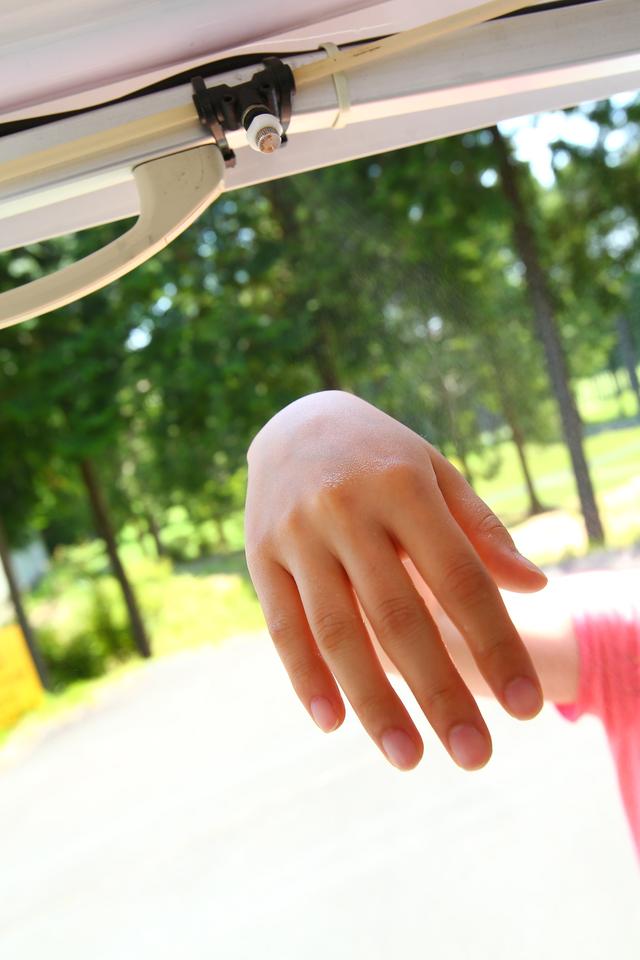 画像: ミストが噴き出します