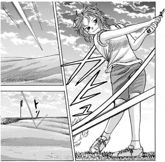 画像: とんぼが放った3番アイアンのティショットは
