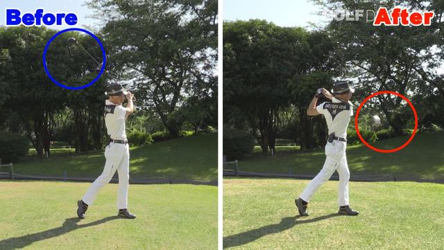 画像: POINT3 ヘッドはフィニッシュまで一生懸命振る