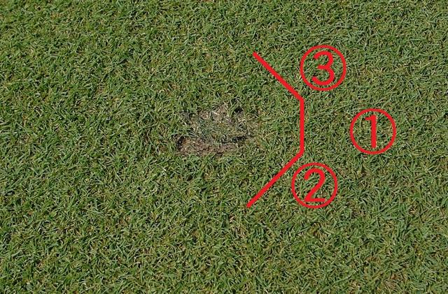 画像: 高い方の土手を直すのが基本です!