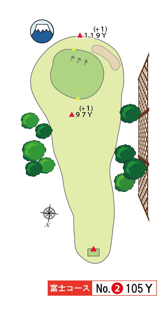 画像: 富士コース 2番 105Y