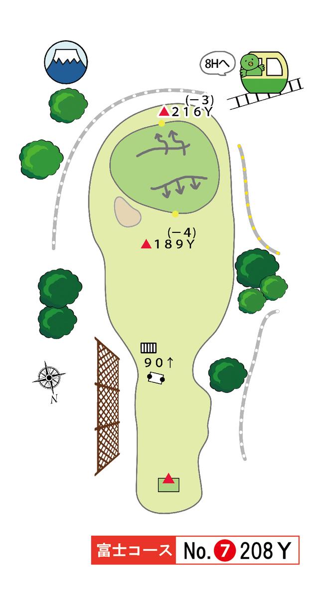 画像: 富士コース 7番 208Y