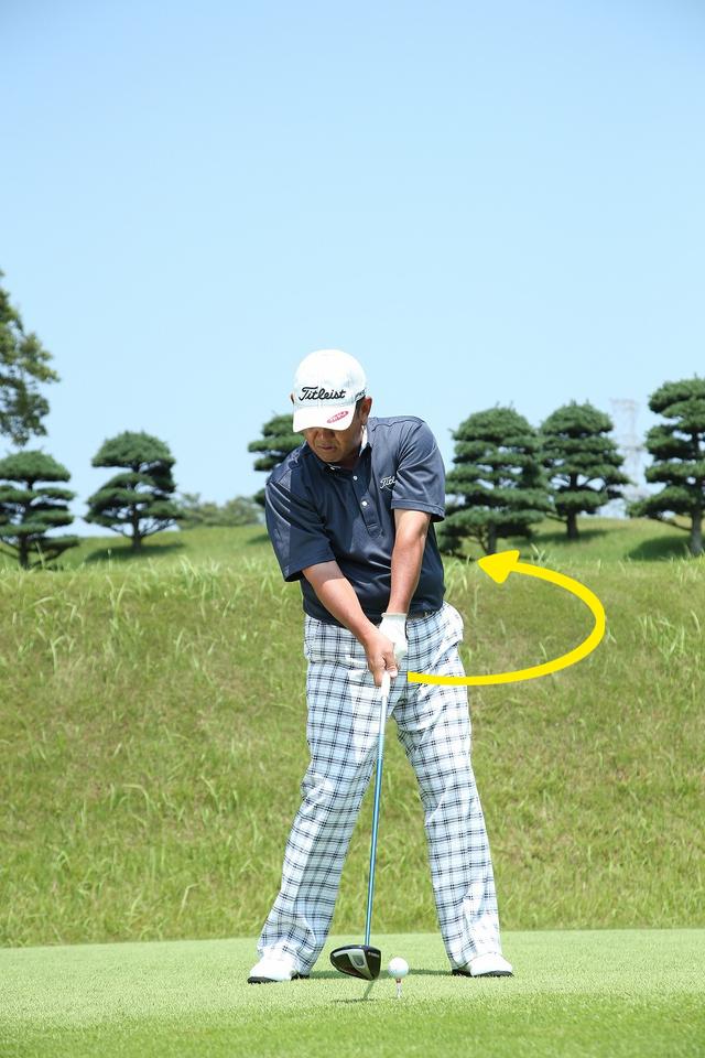 画像: あとは体を回せばインパクトの形になる