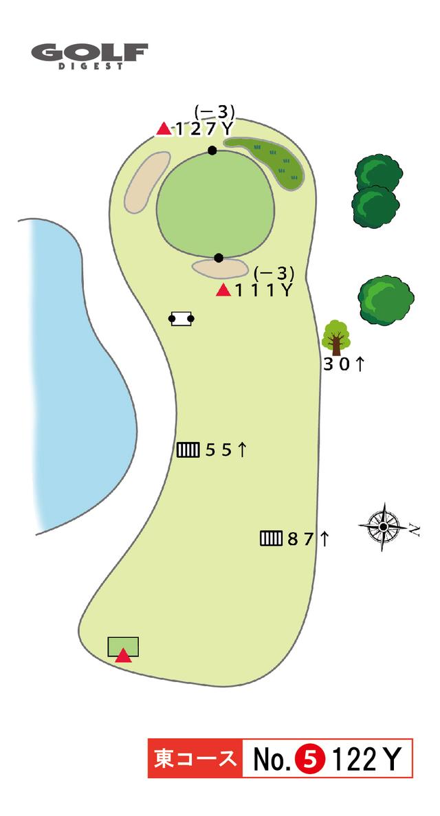 画像2: 東コース 5番 123Y