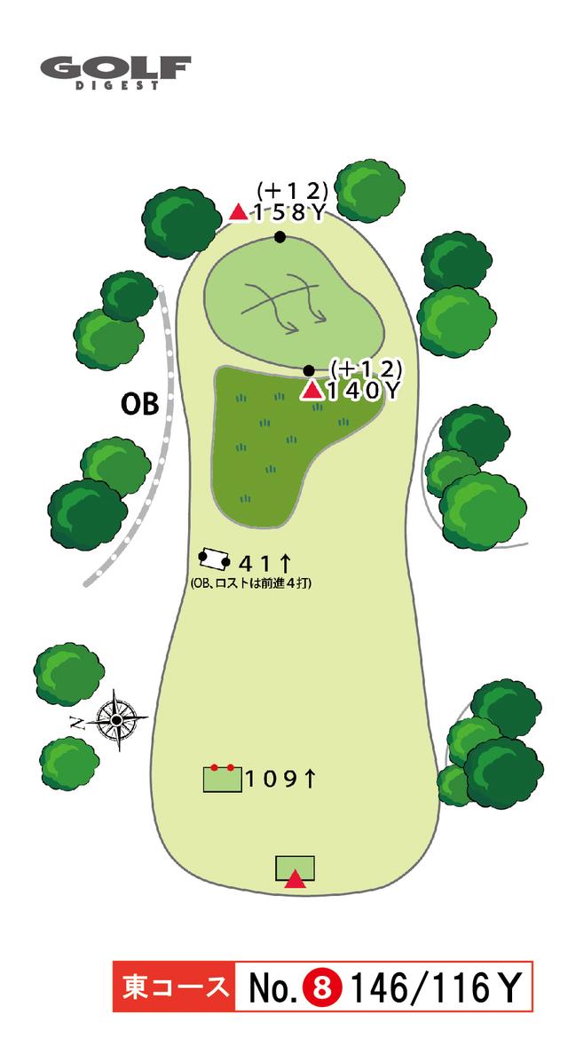 画像2: 東コース 8番 146Y/116Y
