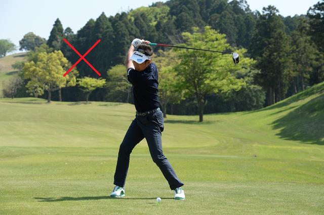 画像10: 高打ち出し、低スピンの″放物線″弾道『ドロ~ンボール』。ぶ厚い当たりになるには、ヘッドのトウを立ててみよう!