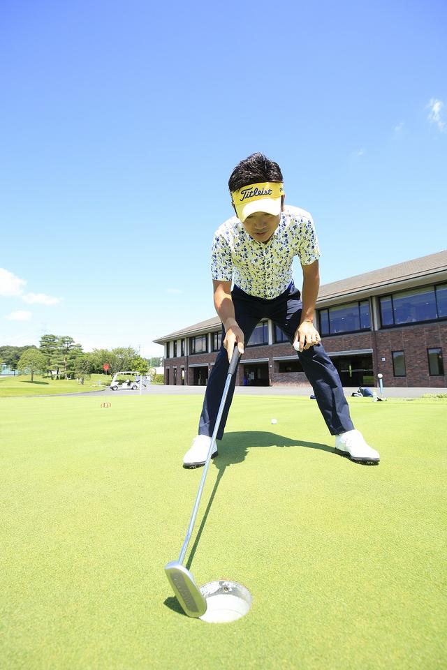 画像: パターヘッドで指しているのが、「いちばん低いところ」
