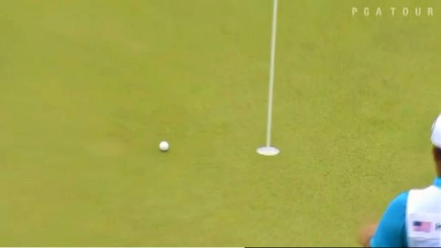 画像4: ラフからのショットが一直線にカップへ