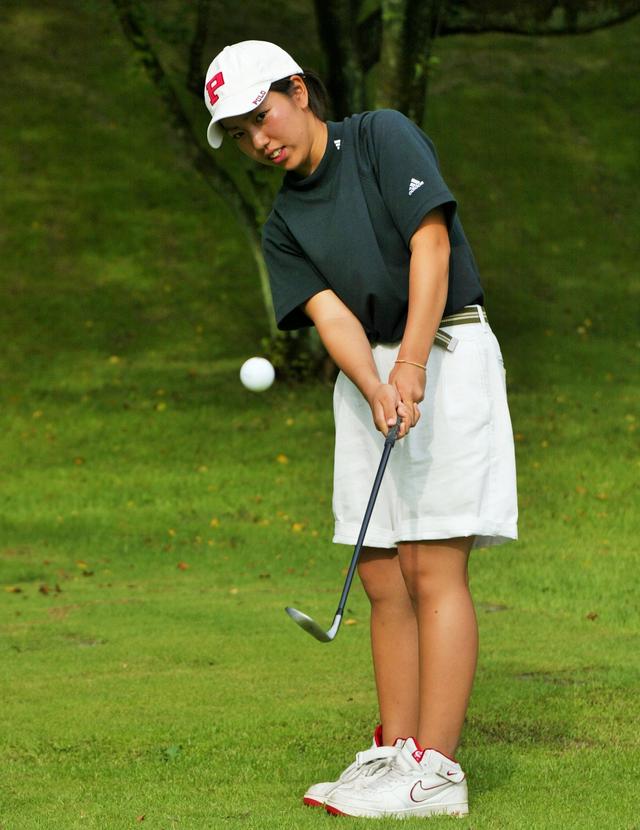 画像: 2003年の「日本女子アマ」では、笠は1回戦敗退に終わった。ちなみに優勝したのはこの年の10月にツアーで優勝することになる宮里藍。