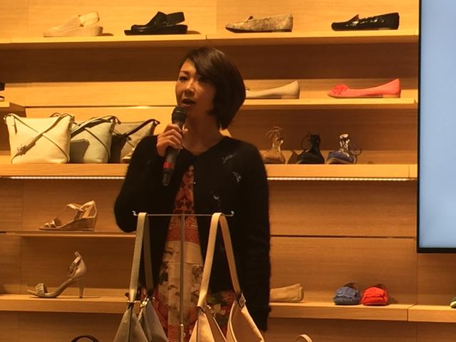 画像: ラウンドレポーター等で活躍中の元賞金女王、古閑美保