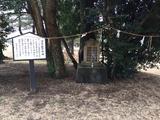 画像: 18番グリーン奥では山の神がゴルファーたちを見守っている
