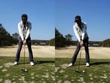 画像: 構えたところにクラブを戻す。それだけでいい球が打てるのがありがたい
