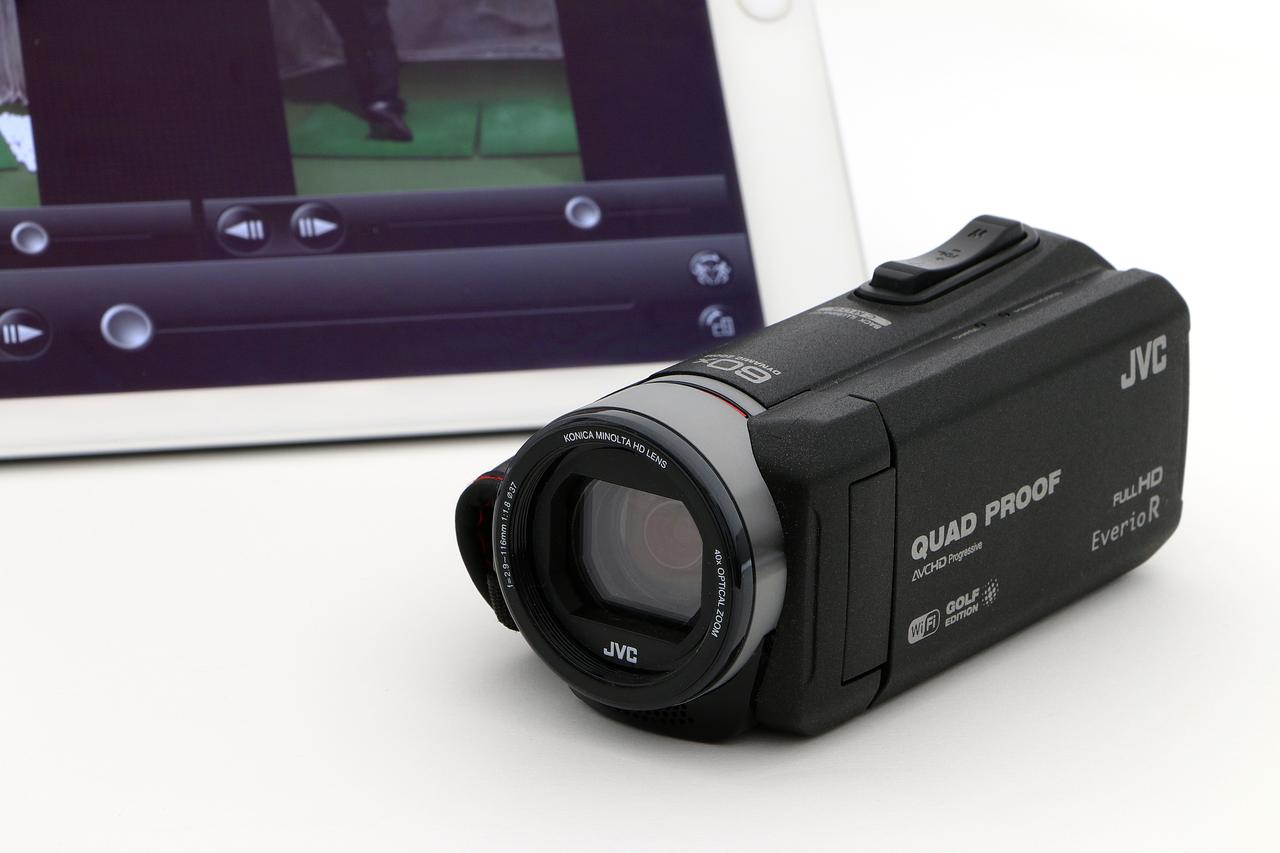 画像: GZ-GX100-Bは、基本的なビデオカメラ機能を備えつつ、ゴルフに特化した機能をプラスした優れもの