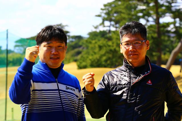 画像: トップ通過を果たした左から「横山広明」、「臼井公二」選手