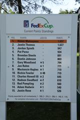 画像: FedExCupランキング、現在は1ポイント差でジャスティン・トーマスが1位
