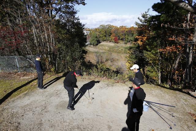 画像: 阿部靖彦監督が造った、寮わきにある通称‟砂地”