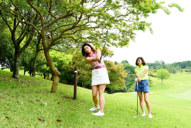 画像: 「よかった~。ここからなら、グリーンをしっかり狙えるわ!」