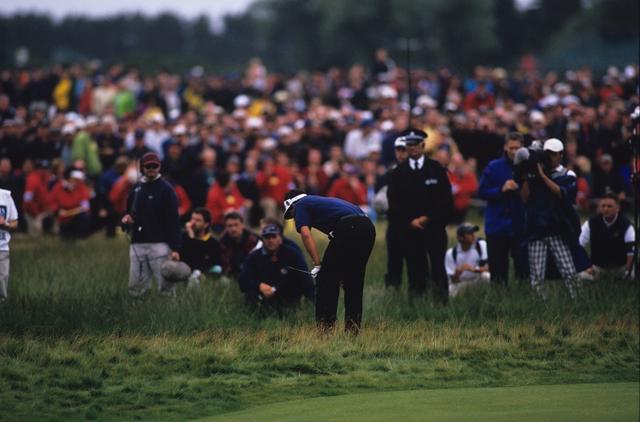 画像: 18番ホール ダブルボギーでも優勝することができたが冷静になれなかった(写真:1999年全英オープン 最終日)