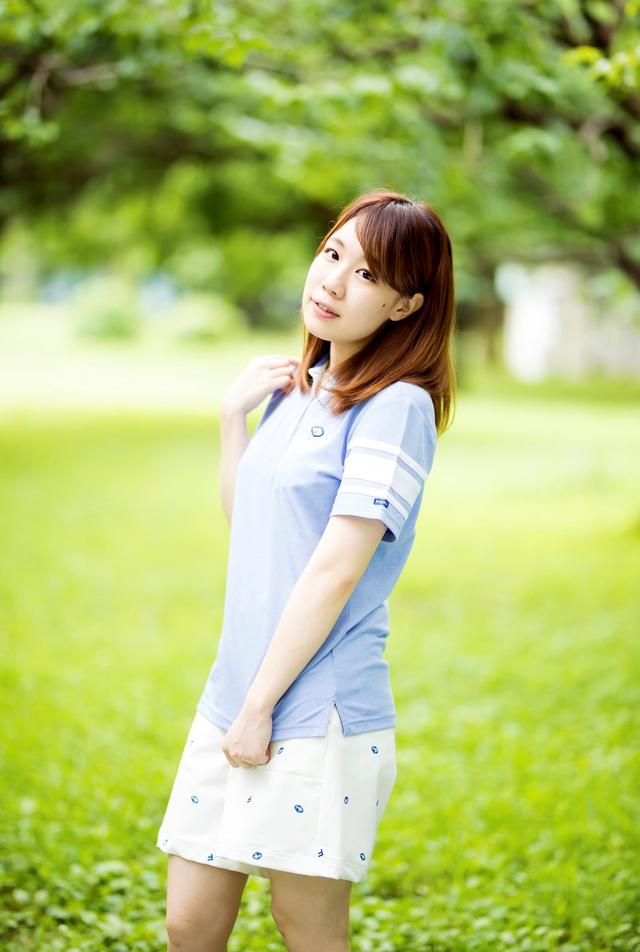 画像: 「得意なクラブは7番アイアン。ゴルフ以外の趣味は、カラオケやアイドルの握手会参加です」