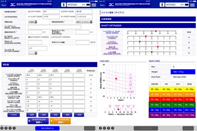 画像: 3発打ってのデータから「スイングDNA」を診断。まずはシャフトの挙動を中心に5項目からシャフトの適正を診断
