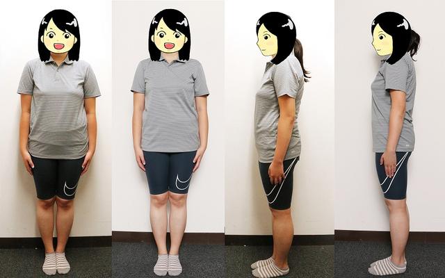 画像: 初回70.7キロと今回66.4キロを比較してみた。正面横の右写真が今回。お腹回りがスッキリしたかも……?