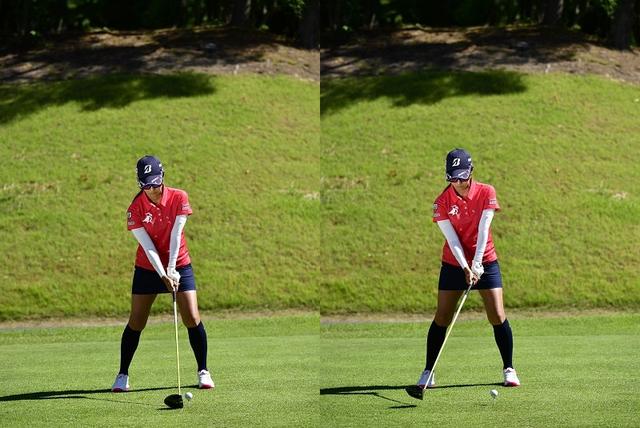 画像: 最初の30センチは真っすぐ上げる(写真:2017年サントリーレディス 練習日)