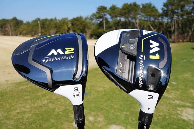 画像: 左がM2、右がM1の3番ウッド