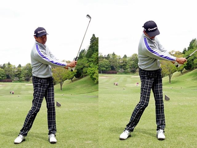 画像: 今度はカラダを右に向ける
