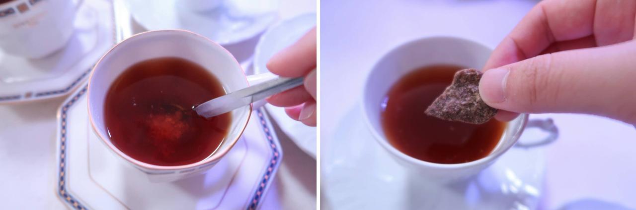 画像: 生姜をティスプーン1杯と黒糖を少々