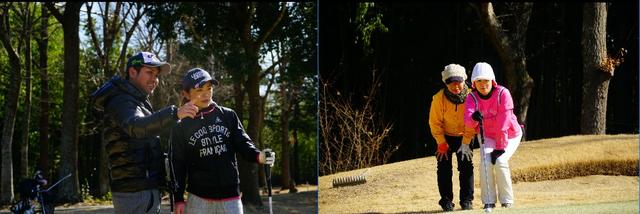 画像: いつも参加している友人に誘われて参加したという大島優健、めぐみペア(写真左)と他のダブルス競技にも参加しているという横溝友里恵、小形幹世ペア(写真右)