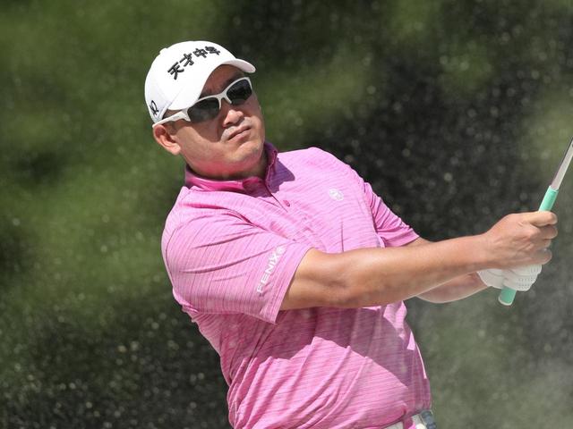 画像: ユニークなキャップが目を引くアンジェロ・キュー。昨年は5位タイと優勝に近い位置でプレーしており、直近2試合の調子も良い(写真は2017年の東海クラシック 撮影/姉崎正)