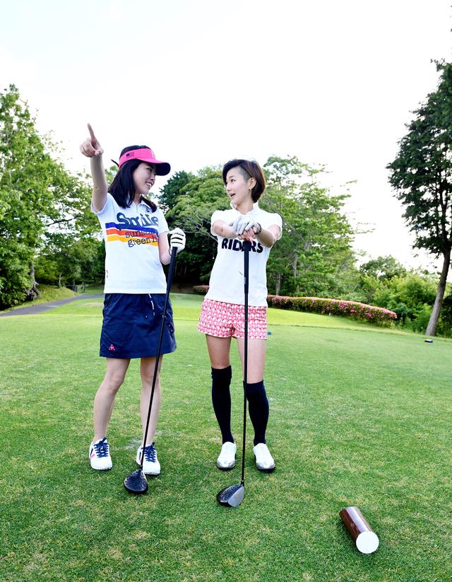 画像: 「前半最後のホールですよ。バシッといっちゃってください!」