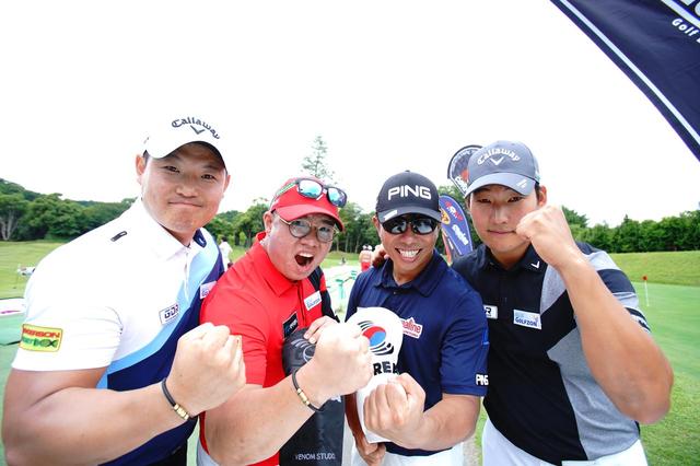 画像: 韓国の飛ばしチャンピオンたちが殴り込みをかけてきた! 写真左から、キム・ホンシク、キム・ユグン、キム・ヒョング、オム・ソンヨン