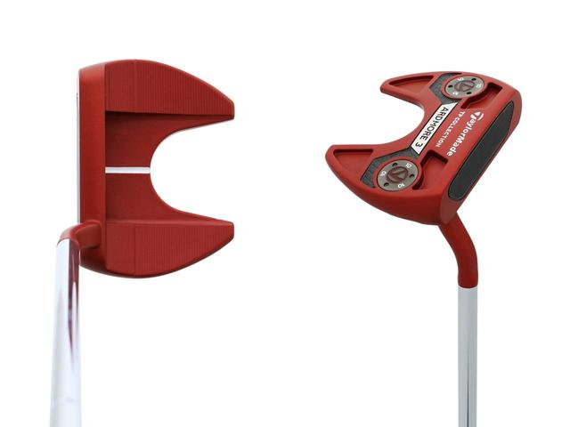 画像: タイガーが使用したのと同型(色違い)の市販品、テーラーメイドの「TPコレクション アードモア3」。2本のツノと短いスラントネックが特徴のモデルだ
