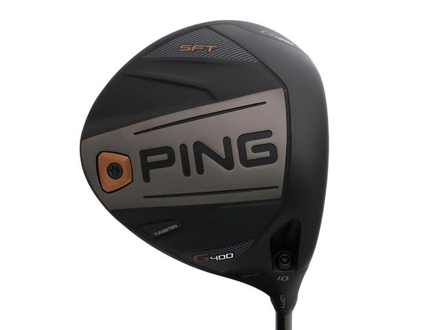 画像: PING「G400SFT」(10度)。タングステンウェイトをヒール寄りに配置することでつかまりが増している