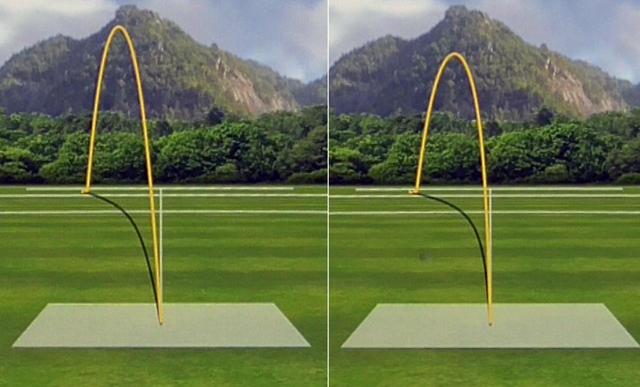 画像: 左がスター、右がサブゼロの弾道。スターは高弾道、サブゼロは中弾道といったところ