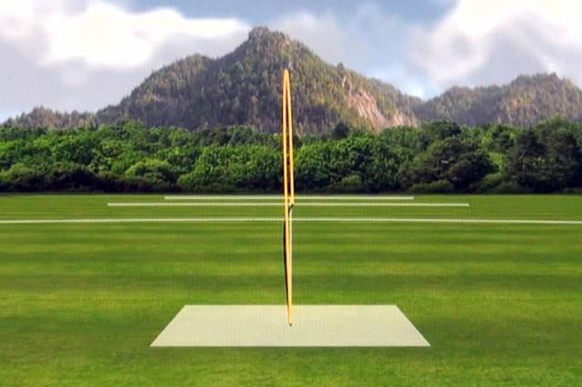 画像: 中村の打球の弾道。直進性の高さ、弾道の高さは特筆モノ